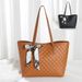 Women's Quilted Embroidery Tote Bag - Large Capacity Luxury Shoulder Bag For Women (Casual & Stylish)_viptrois.com