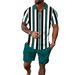 Men's 2-Piece Sportswear Set - Short Sleeve T-Shirt & Athletic Shorts | Breathable Summer Casual Outfit_viptrois.com