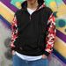 Men's Camo Color Block Zip-Up Hoodie With Kangaroo Pocket – Lightweight Fleece Lining, Relaxed Fit For Casual & Outdoor Wear (S-XXXL)_viptrois.com