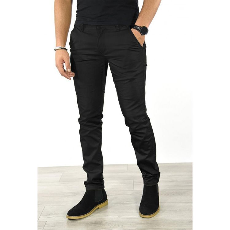 European And American New Business Pants Solid Color Men's Casual Fashion Trousers_viptrois.com