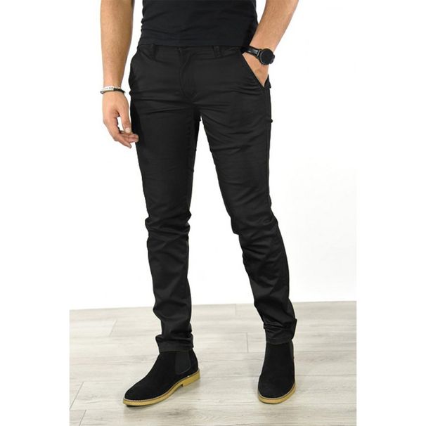 European And American New Business Pants Solid Color Men's Casual Fashion Trousers_viptrois.com