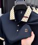 Men's Clothing Short Sleeve Shirt B Letter Embossed Lightweight Breathable New Fashion Color Block Summer Top_viptrois.com