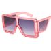 Men's Sunglasses New Large Frame Sunglasses For Women Internet Celebrity Square Big Face Sunglasses Personality Wide Legs Anti Ultraviolet Glasses_viptrois.com