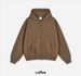 Double Zip Hooded Cardigan Jacket Fleece 350G Sweater Jacket_viptrois.com
