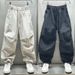 Summer American High Street Straight-leg Casual Pants For Men, Loose And Trendy Men's Tight-fitting Pants, Versatile Men's Pants_viptrois.com