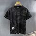 New Chinese Style Jacquard Round Neck Short Sleeved T Shirt Men's 2025 Summer New Loose Versatile Casual Slim Tops_viptrois.com