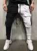 Men's Cargo Jogger Pants – Multi-Pocket Casual Workout Pants With Drawstring Waist & Contrast Panels_viptrois.com
