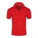 2026 Polo Shirt - Men's Summer Oversized Crew-neck Shirt - Simple Plain Solid-colored Top_viptrois.com