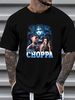 NLE Choppa Vintage Hip Hop Bootleg Style Black T Shirt Slightly Homme Top For Everyday Wear Breathable Graphic Versatile Soft Fashion Unisex_viptrois.com