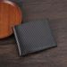 Men's Wallet Card Cases Carbon Fiber Pattern Large Capacity Wallet Multiple Card Slots Simple Style Coin Slot Two Fold Men's Wallet_viptrois.com