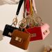 Bag Charms New Mini High End Small Bag Keychain Coin Purse Accessories Pendant Mobile Phone Bag Female Jewelry Pendant Gift_viptrois.com