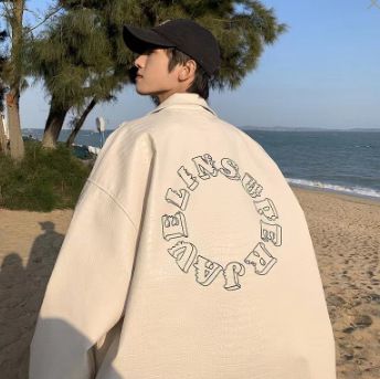 American Retro Motorcycle PU Leather Jacket, Spring And Autumn Ins Trendy Design, Niche Couple Baseball Jacket_viptrois.com