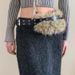 Rabbit Fur Belt D.I.A OOTD Fur Belt Fashion Sexy Hot Girl Waist Seal Wide Belt_viptrois.com