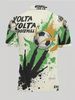 Polo Uomo Poliestere Taglio Dritto Bianco Contrasto Verde Nero Leggero Resistente Stampa Calcio Palestra Outdoor Casa Casual_viptrois.com