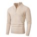 Men's Winter Fleece-Lined Zip-Up Turtleneck Sweater – Big & Tall Warm Knit Pullover, Long Sleeve Casual Comfort_viptrois.com