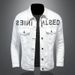 Men's Clothes Plain White Embroidered Denim Pair Casual Jacket For Men And Women_viptrois.com