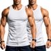 Men's Gym Training Vest American Style Quick Drying Elastic Muscle Aesthetic Racerback Two Piece Pack_viptrois.com