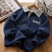 kids'clothing New children's polo shirt fashion letters trend hoodie_viptrois.com
