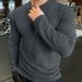 Men's European Knit Sweater – Long Sleeve Crewneck Pullover (Black/White/Khaki/Bluish/Iron Gray/Red/Matcha, M-3XL)_viptrois.com