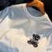Summer New Trendy Bear Printed Men's Round Neck Short Sleeved T-shirt Ins_viptrois.com