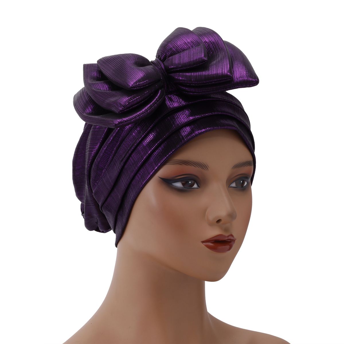 African Butterfly Cap – 3-Layer Ethnic Headwrap (Wholesale Fashion Headwear For Women, Cross-Border Best Seller)_viptrois.com
