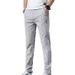 Men's Clothing Summer Ice Silk Casual Pants Men Straight Loose Elastic Thin Quick Drying Sports Summer Trousers Breathable_viptrois.com