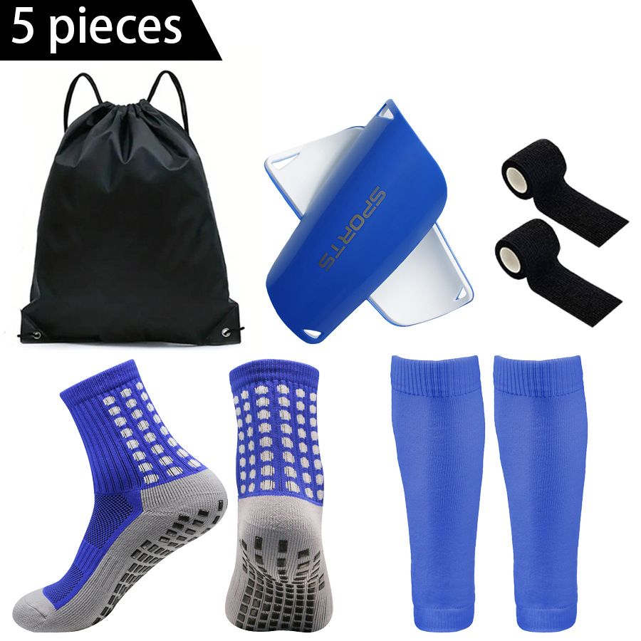 Outdoor Sports Combination Anti Slip Sports Football Socks Sports Ball Bag Bandage Socks Leg Guards Knee Pads_viptrois.com