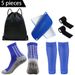 Outdoor Sports Combination Anti Slip Sports Football Socks Sports Ball Bag Bandage Socks Leg Guards Knee Pads_viptrois.com