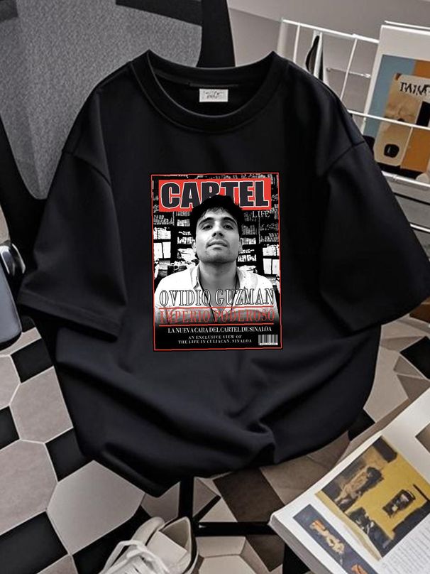 VTG Cartel Shirt Ovidio Guz El Chapo Son Narco Life Pablo Escobar Mexico RARE Streetwear Comfortable Graphic Summer Top For Everyday Wear Soft_viptrois.com