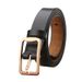 New women's genuine leather versatile belt two-layer cowhide pin buckle decorative belt student trendy trouser belt _viptrois.com
