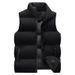Men's Down Cotton Solid Color Winter Coat Trendy Loose Versatile Thick Warm Couple Outerwear Vest_viptrois.com