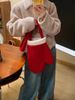 Velvet Crossbody Glove Bag - Stylish Winter Handbag With Plush Gloves For Women, Retro Christmas Gift, Roomy Tote With Inner Pockets_viptrois.com
