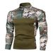 Outdoor Fitness Jogging Men's Long Sleeve Military Field Camouflage Casual Stand Collar Sweatshirt_viptrois.com