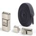 Lazy Shoelace Buckle Elastic Free Tie Metal Buckle Head Black And White Flat Men And Women Elastic Children's Accessories_viptrois.com