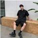 Men's Clothing Summer Short Sleeved Shirt Suit High End Shorts Two Piece Suit Trendy Sports Casual Suit_viptrois.com