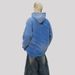 Unisex Oversized Distressed Hoodie - Heavyweight Washed Cotton Pullover With Drop Shoulder & Kangaroo Pocket For Men Women (S-XXL)_viptrois.com