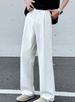 Men's Clothing Spring/Autumn Margiela Straight Leg Curved Flare Trousers For Men Versatile Commuter Trousers, Plus Size Casual Style Long Trousers_viptrois.com