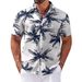 Men's 3D Digital Print Short Sleeve Shirt Hawaiian Style Creative Top for European And American Independent Websites Cross Border Foreign Trade_viptrois.com