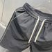 Men's Slim Fit Quick-Dry Ice Silk Casual Shorts with Drawstring Waist for Summer Beach Black M-3XL_viptrois.com