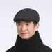 New Beret Hat For Men, Forward Cap, Autumn Winter Thickened Warm Cotton Middle-aged And Elderly Hat, Fleece-lined_viptrois.com