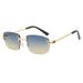 Men's Sunglasses New Fashion Internet Celebrity Sunglasses Women's Frameless Cut Edge Square Sunglasses Shooting Sunglasses_viptrois.com