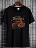 Panther T-Shirt Gery Tank March Grenadier Tactical Army WOT Battle Stylish Casual Top For Everyday Wear Homme Slightly Versatile Fashion Summer_viptrois.com
