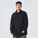 Vintage Striped Shirt – Oversized Long Sleeve Casual Shirt For Men & Women (Navy/Army Green/Beige)_viptrois.com