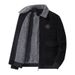 Men's Loose, Fleece And Thickened Casual Lapel Corduroy And Lambskin Jacket For Autumn And Winter_viptrois.com