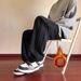 Men’s Fleece-Lined Casual Pants – Thickened Winter Trousers, Straight Fit, Black/Gray, Sizes M-4XL_viptrois.com