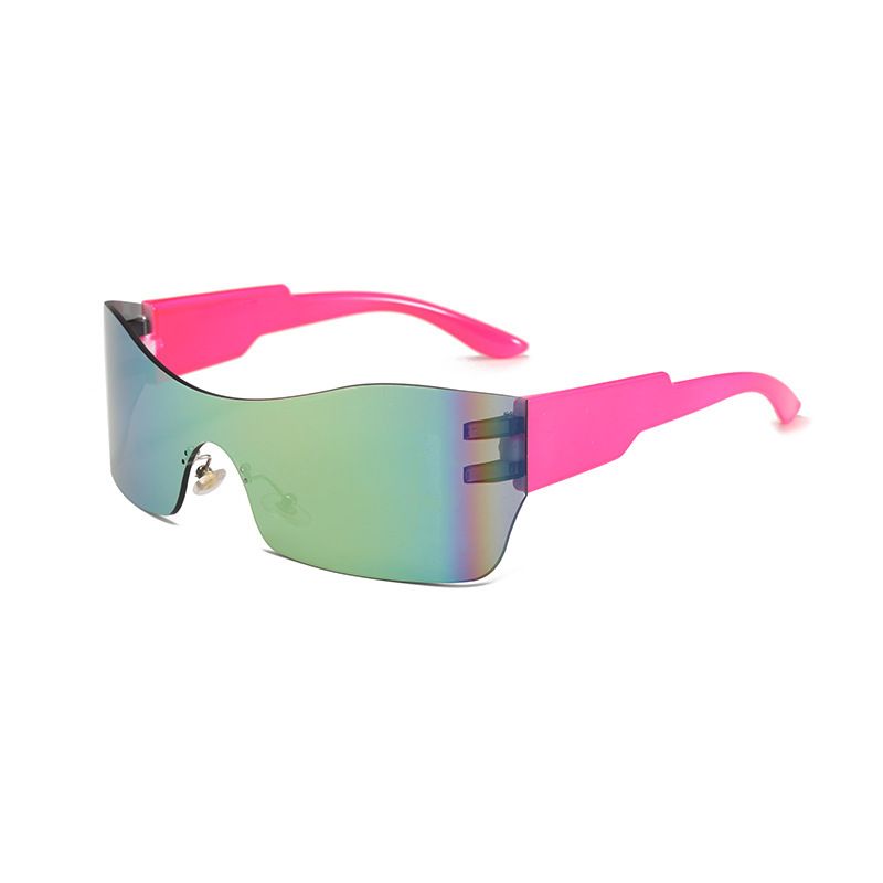 Punk Future Technology Sunglasses Dazzling One Piece Sunglasses Millennial Style Men And Women Cycling Hip Hop Sunglasses_viptrois.com