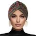 Men's Hats Hot Selling Ethnic Style Pastoral Floral Cross Twist Hat Elastic Fashion Hairband Bohemian Style Turban Hat_viptrois.com