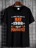 Legends Were Born In May 1988 Birthday Gift T Shirt S 6xl Graphic Soft Designer Clothes Slightly Streetwear Top For Everyday Wear Breathable_viptrois.com