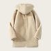 Men's Eco-Friendly Faux Fur Hooded Parka, Oversized Longline Zip-Up Winter Coat With Windproof Polyester Shell In Beige/Coffee (Sizes S-4XL)_viptrois.com