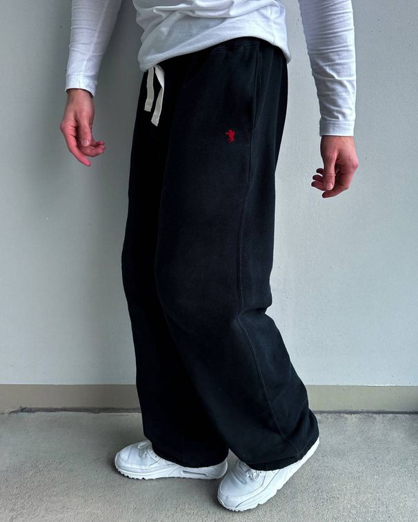 Men's Clothing Pony Print Sweatpants Spring And Autumn Unisex Loose Casual Wide-leg Trousers Sweatpants_viptrois.com